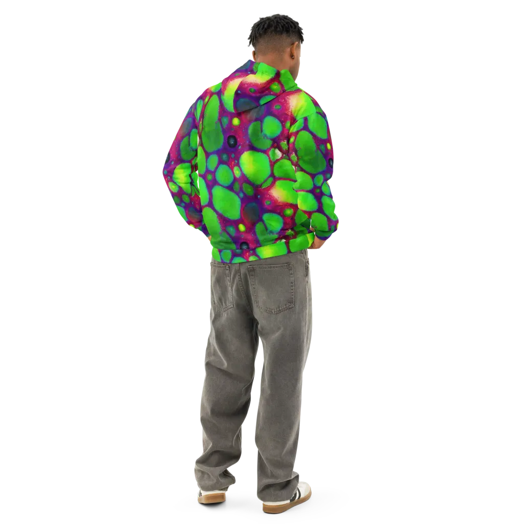 Elegant, Artstation, Matte Painting on Cotton Hoodie — Back