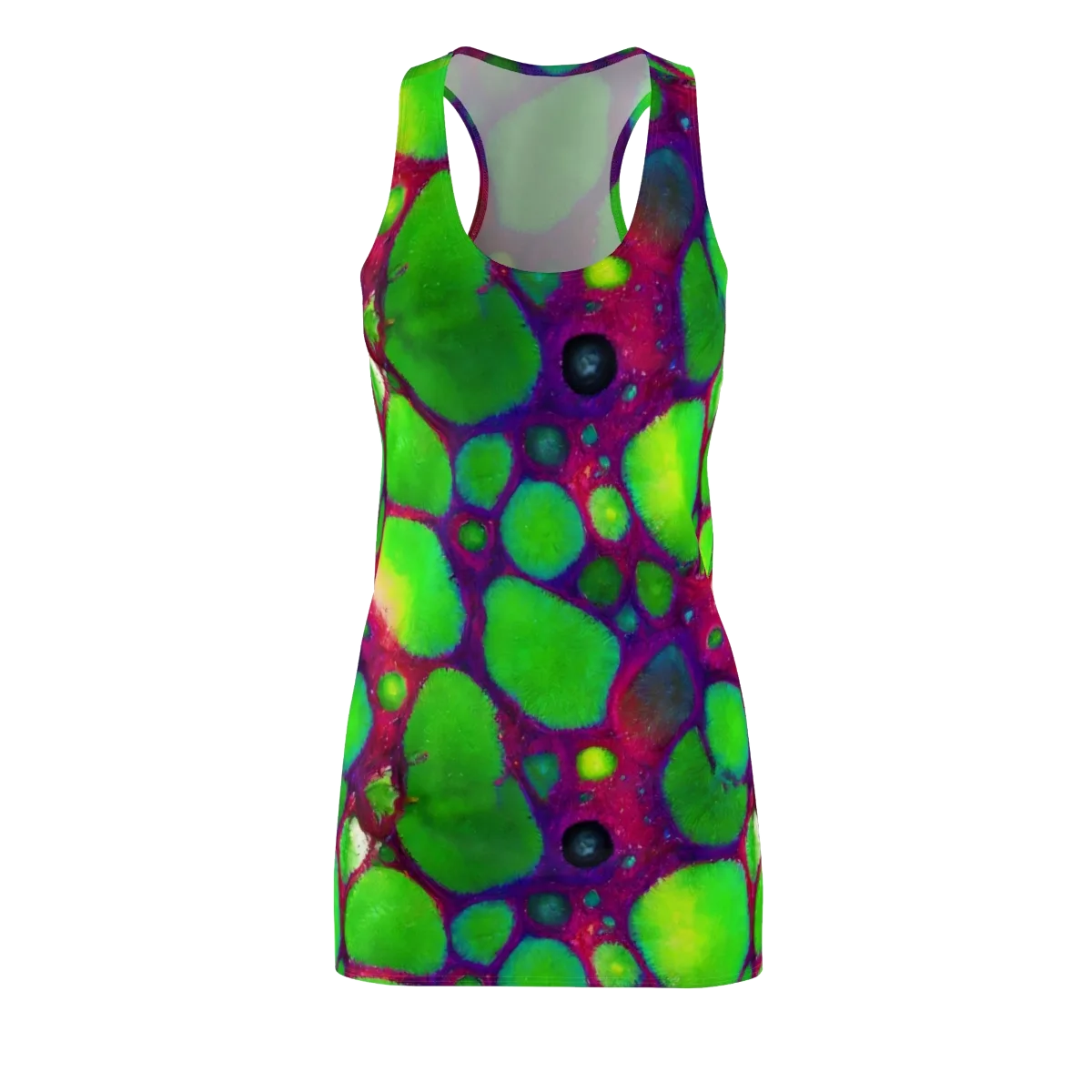 Elegant, Artstation, Matte Painting on Racerback Dress — Front