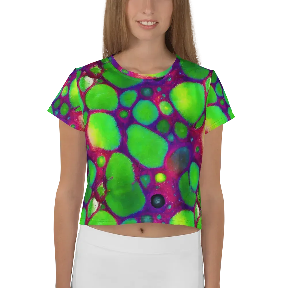 Elegant, Artstation, Matte Painting on Crop Tee — Front
