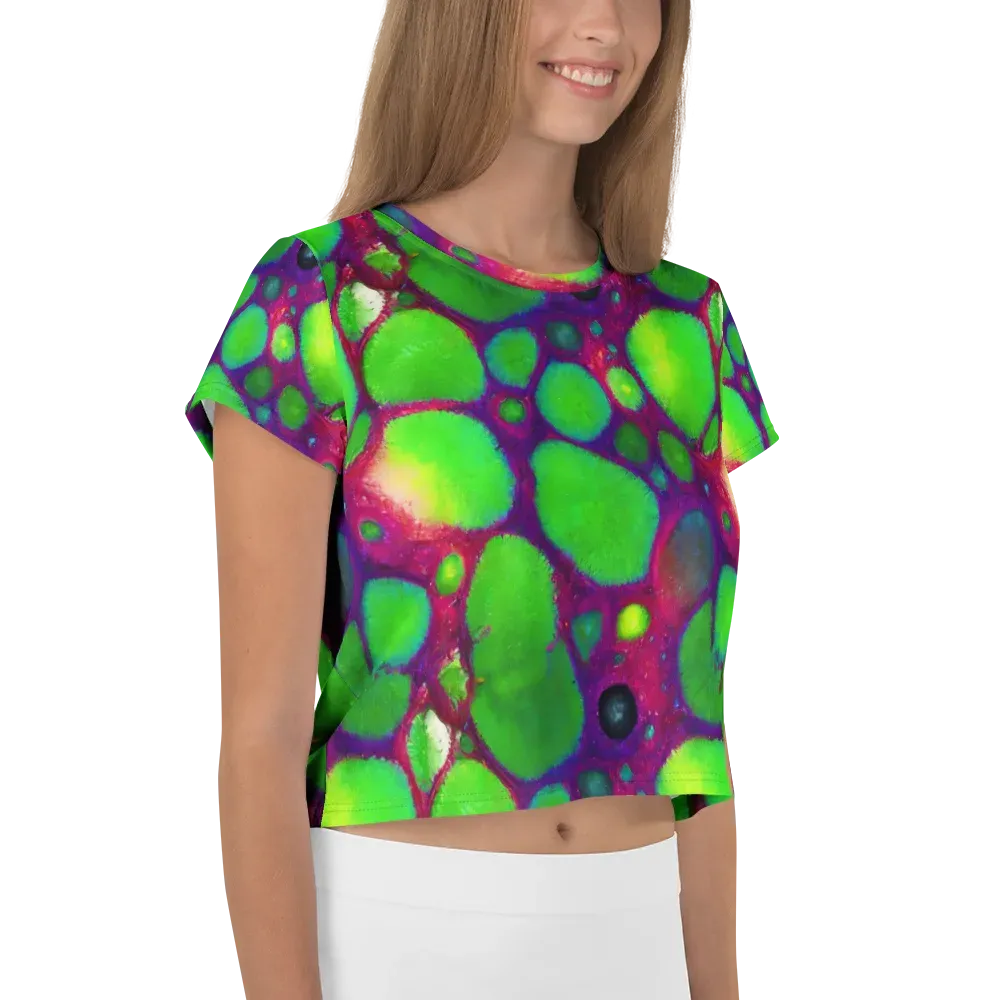 Elegant, Artstation, Matte Painting on Crop Tee — Right