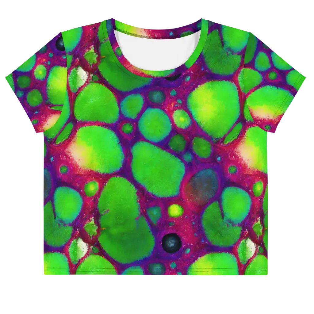 Elegant, Artstation, Matte Painting on Crop Tee — Front