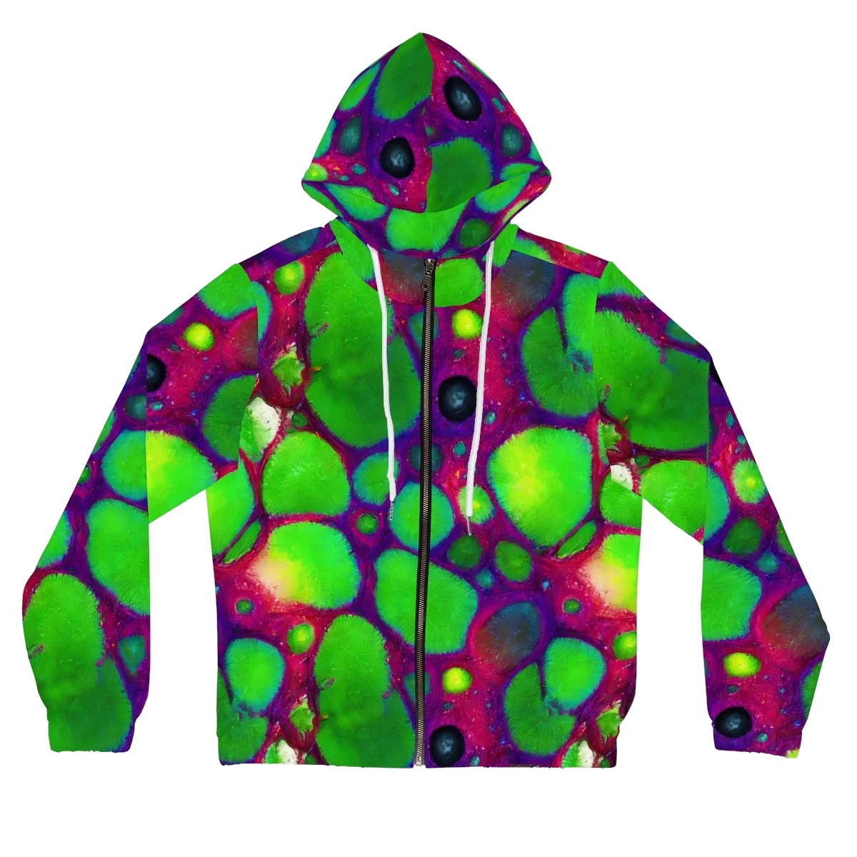 Elegant, Artstation, Matte Painting on Women's Full-Zip Hoodie — Front