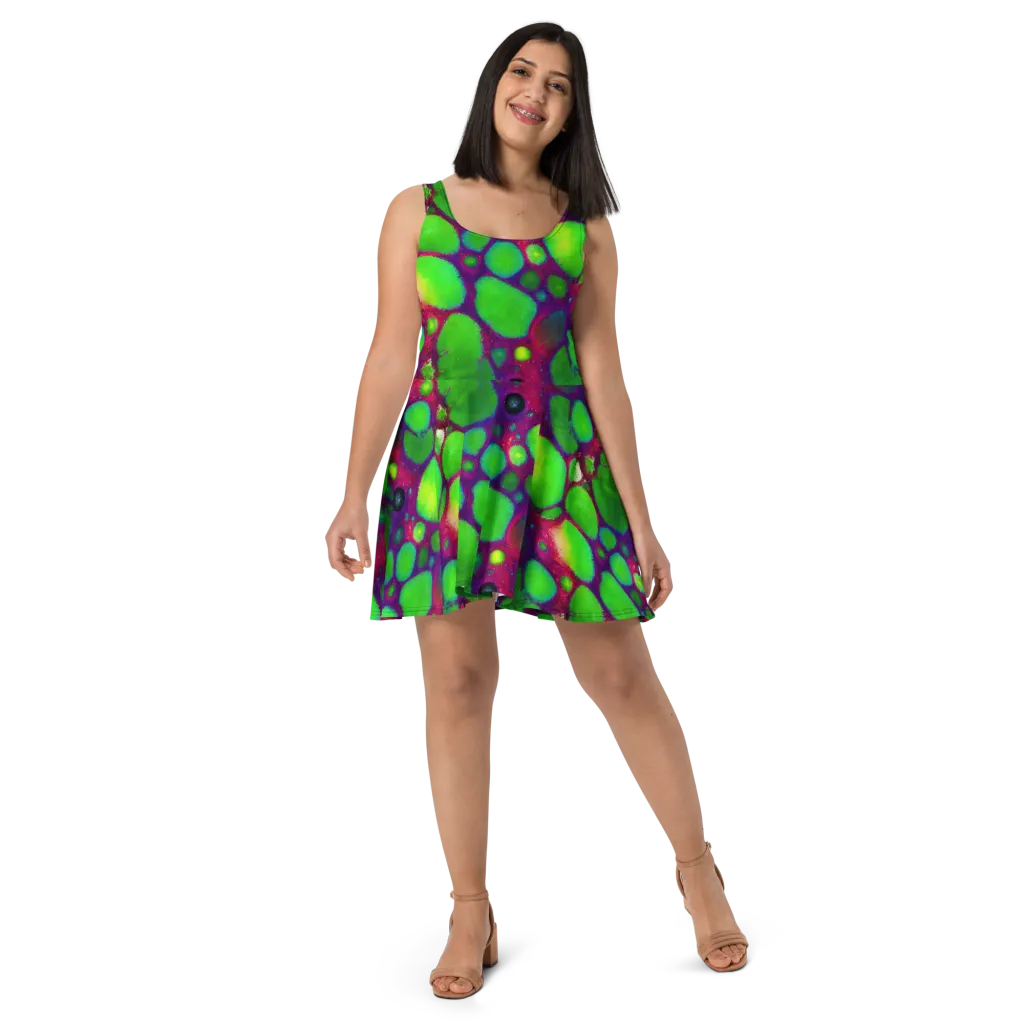 Elegant, Artstation, Matte Painting on Skater Dress — Front