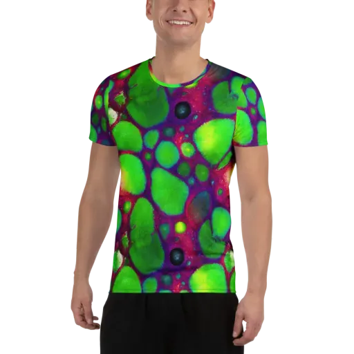 Elegant, Artstation, Matte Painting on a Men's Athletic T-Shirt