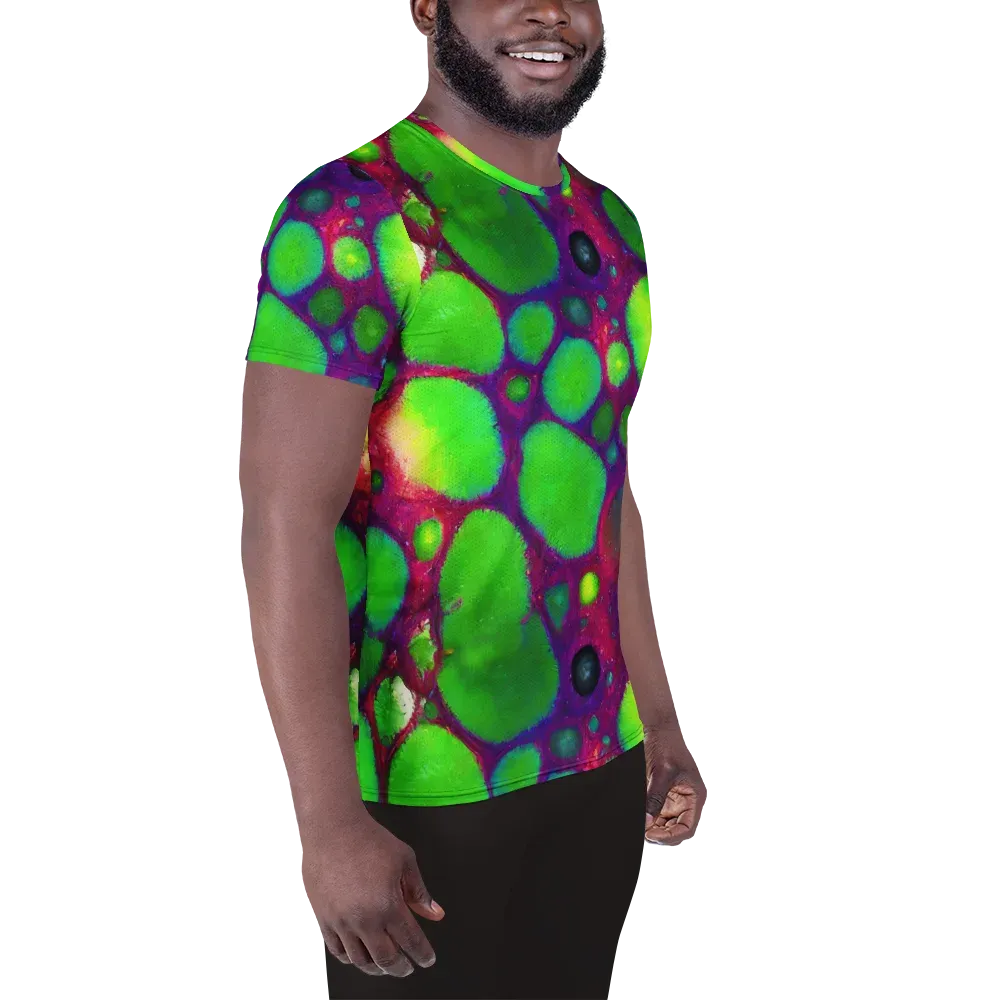 Elegant, Artstation, Matte Painting on Men's Athletic T-Shirt — Right