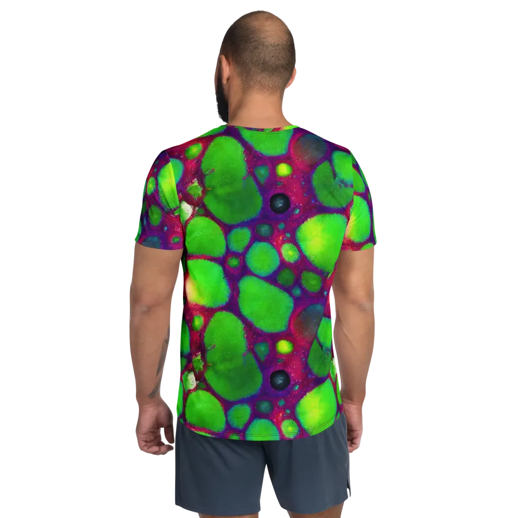 Elegant, Artstation, Matte Painting on Men's Athletic T-Shirt — Back