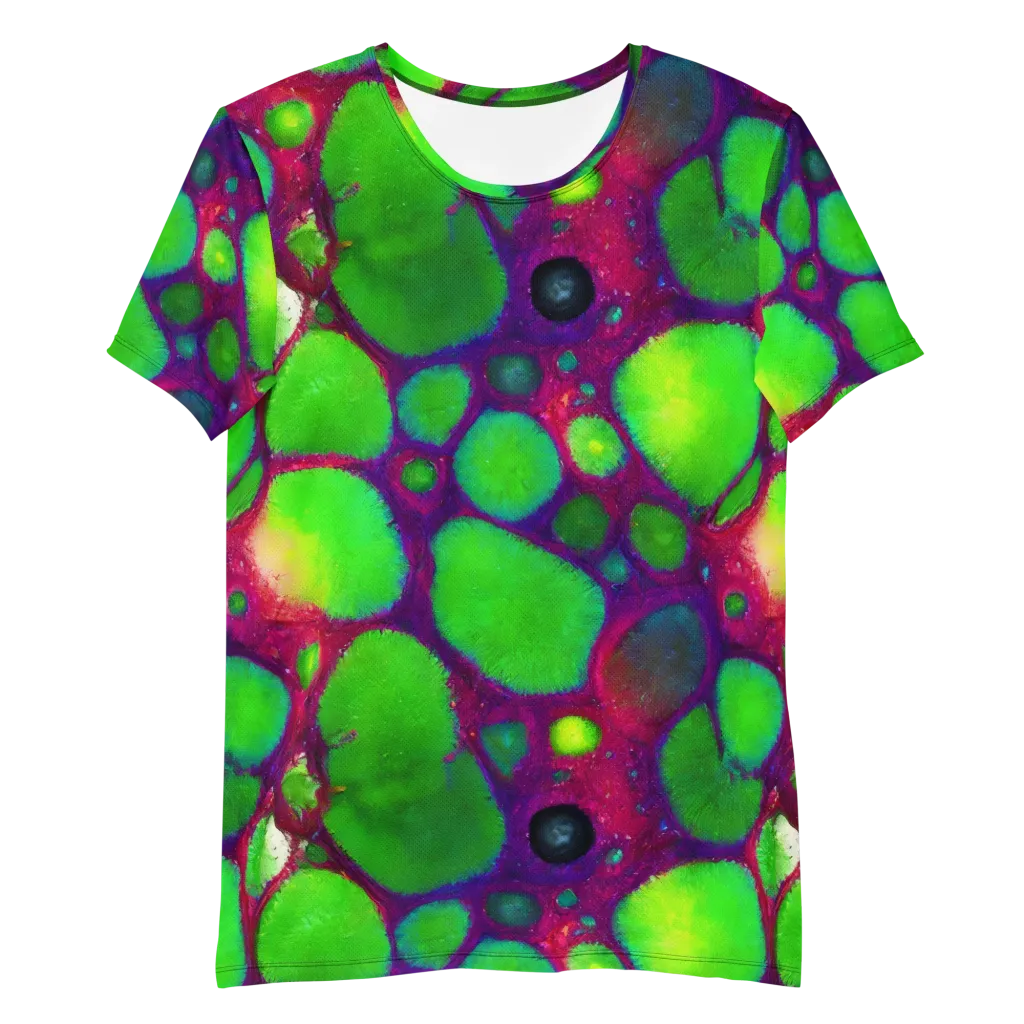 Elegant, Artstation, Matte Painting on Men's Athletic T-Shirt — Front