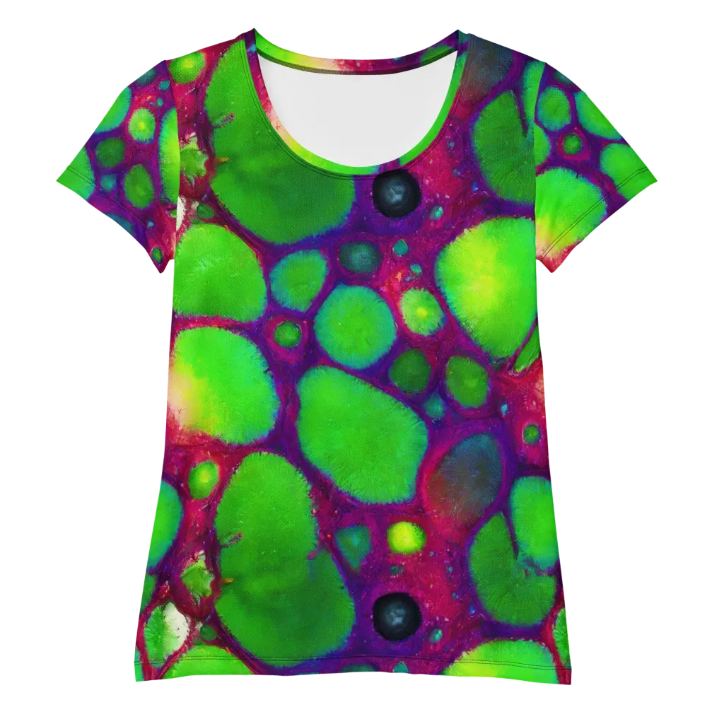 Elegant, Artstation, Matte Painting on Women's Athletic T-Shirt — Front