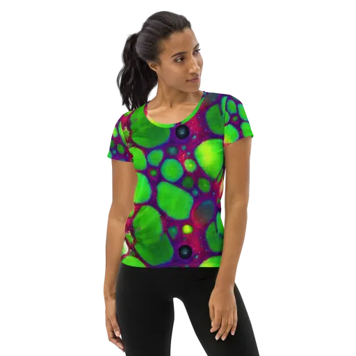 Elegant, Artstation, Matte Painting on a Women's Athletic T-Shirt