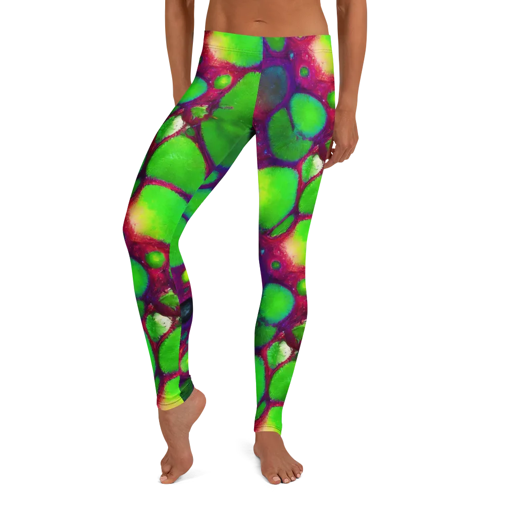 Elegant, Artstation, Matte Painting on Leggings — Front