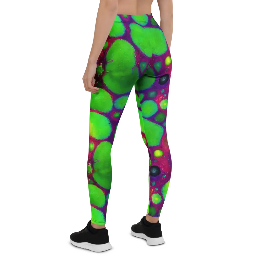 Elegant, Artstation, Matte Painting on Leggings — Back