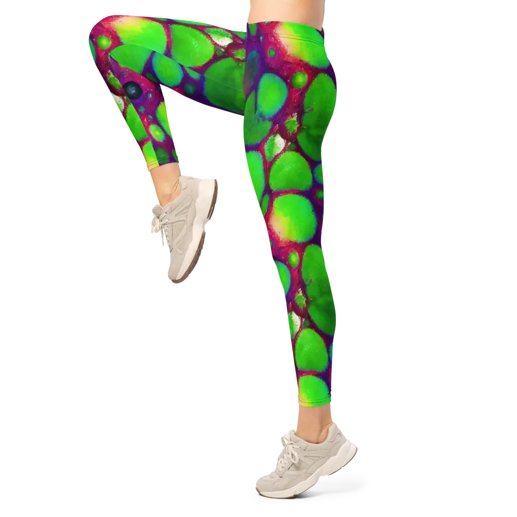 Elegant, Artstation, Matte Painting on Leggings — Left