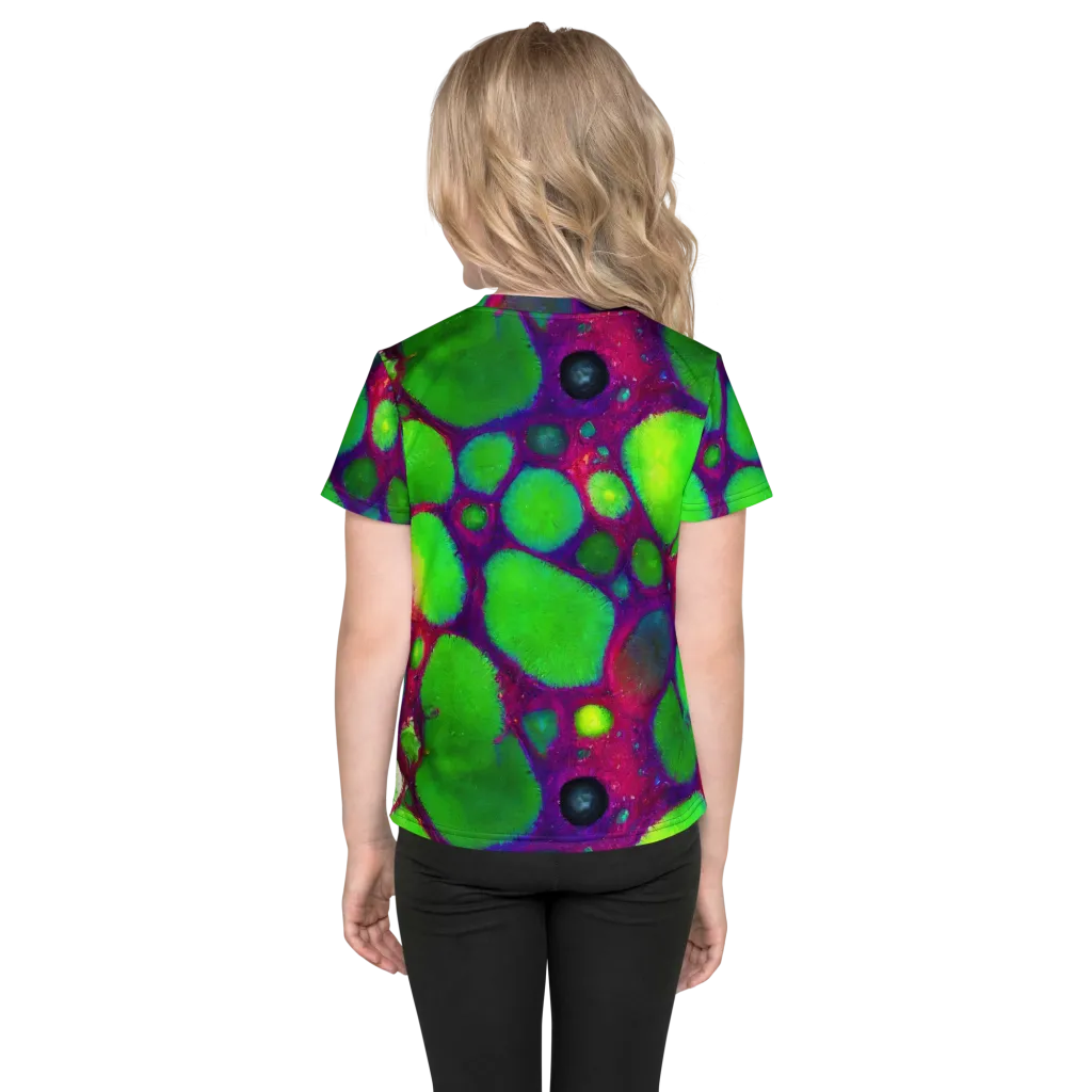 Elegant, Artstation, Matte Painting on Kids Crew Neck T-Shirt — Back