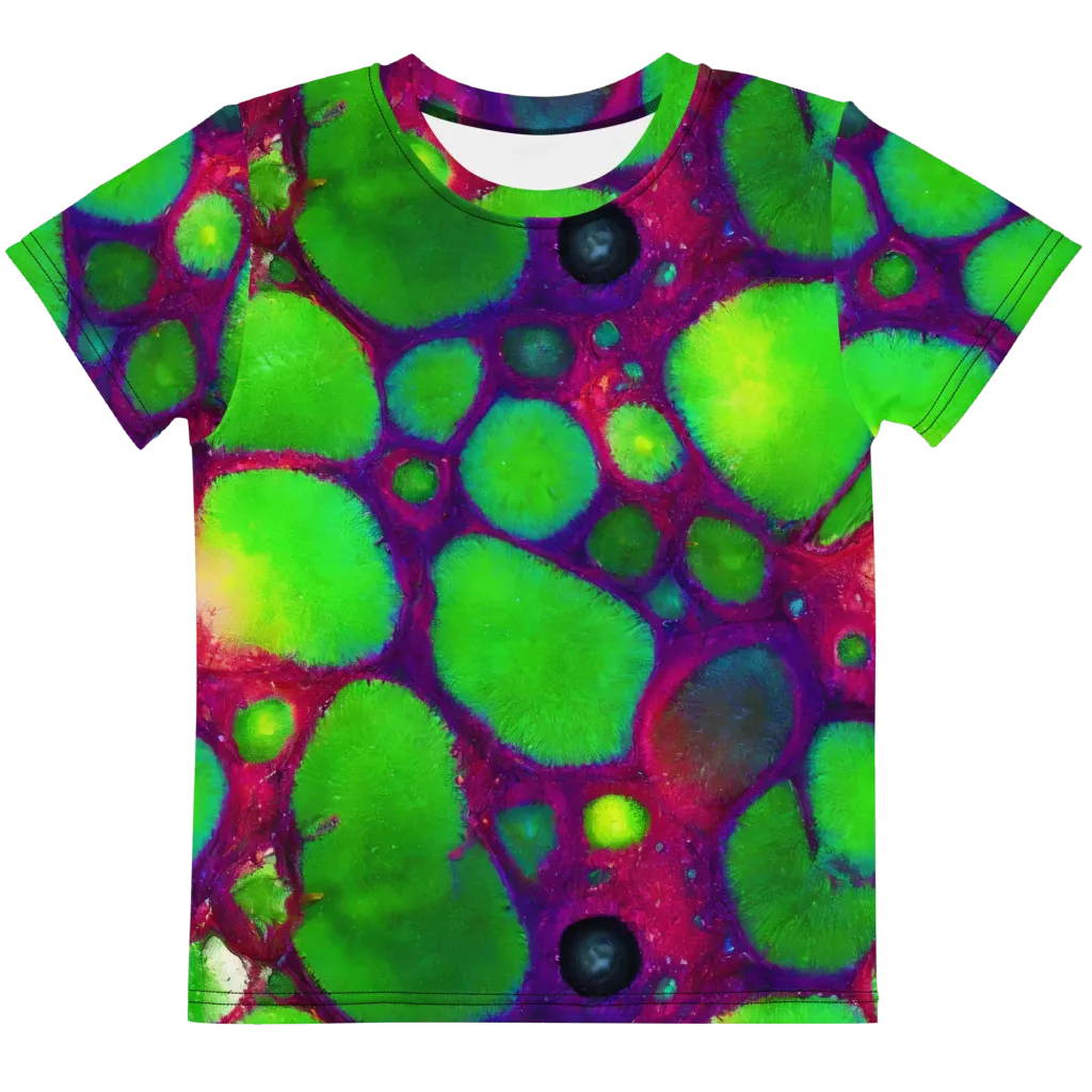 Elegant, Artstation, Matte Painting on Kids Crew Neck T-Shirt — Front