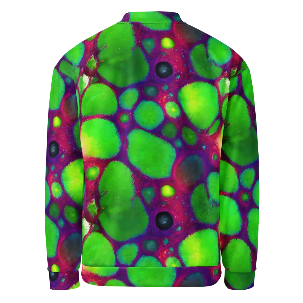 Elegant, Artstation, Matte Painting on Bomber Jacket — Back