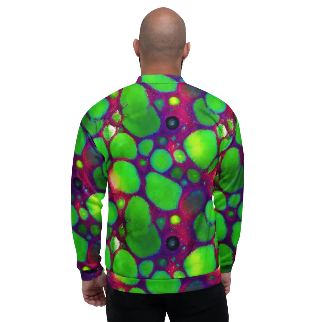 Elegant, Artstation, Matte Painting on Bomber Jacket — Back