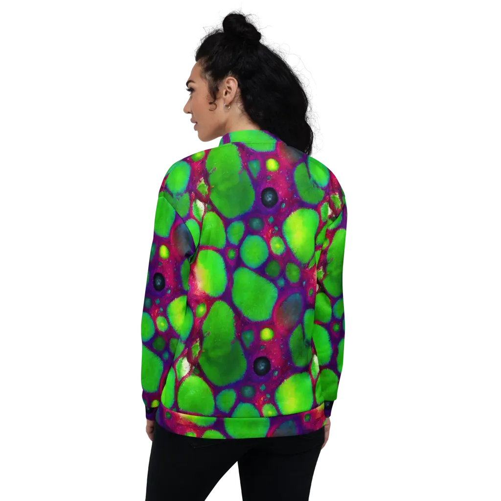 Elegant, Artstation, Matte Painting on Bomber Jacket — Back