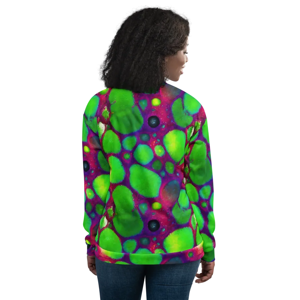 Elegant, Artstation, Matte Painting on Bomber Jacket — Back