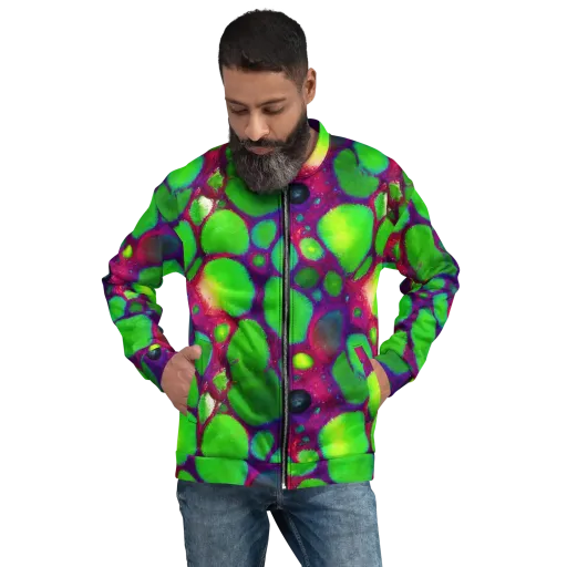 Elegant, Artstation, Matte Painting on a Bomber Jacket