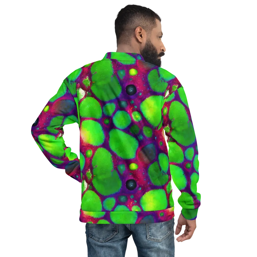 Elegant, Artstation, Matte Painting on Bomber Jacket — Back