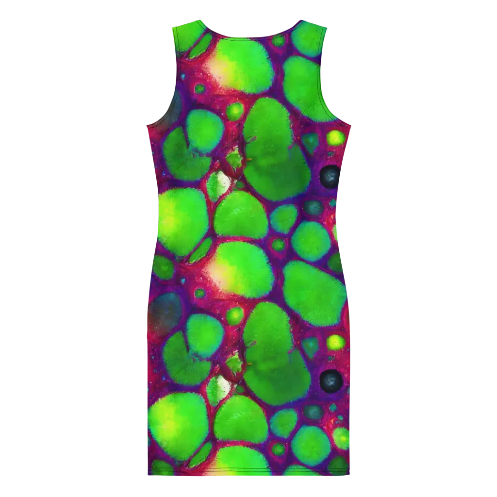 Elegant, Artstation, Matte Painting on Bodycon Dress — Back