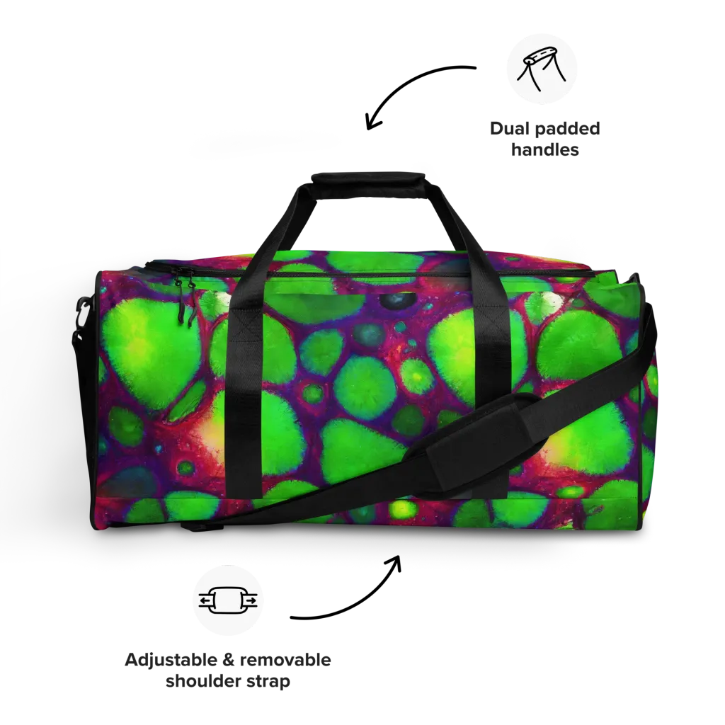 Elegant, Artstation, Matte Painting on Duffle Bag — Front