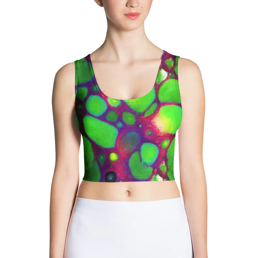 Elegant, Artstation, Matte Painting on Crop Top — Front