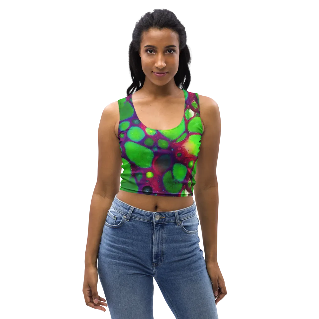 Elegant, Artstation, Matte Painting on Crop Top — Front