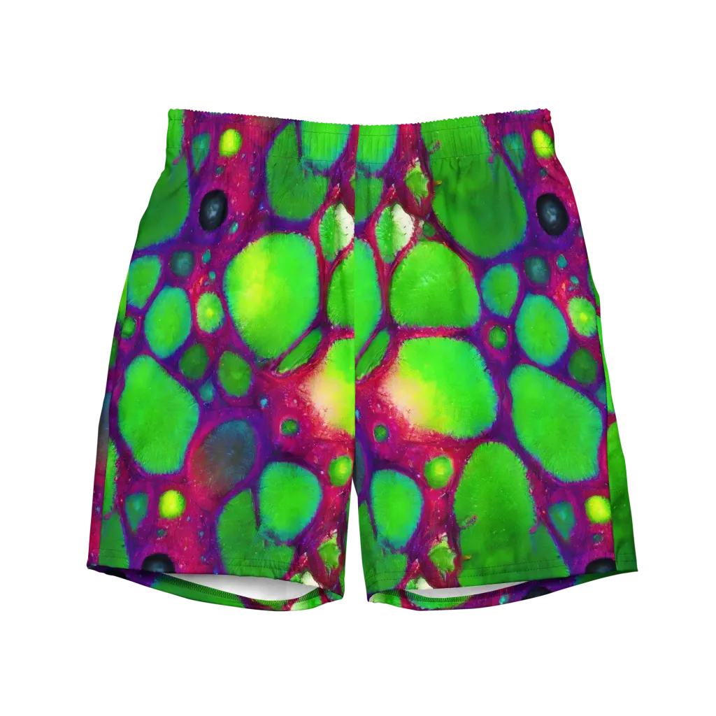 Elegant, Artstation, Matte Painting on Swim Trunks — Front