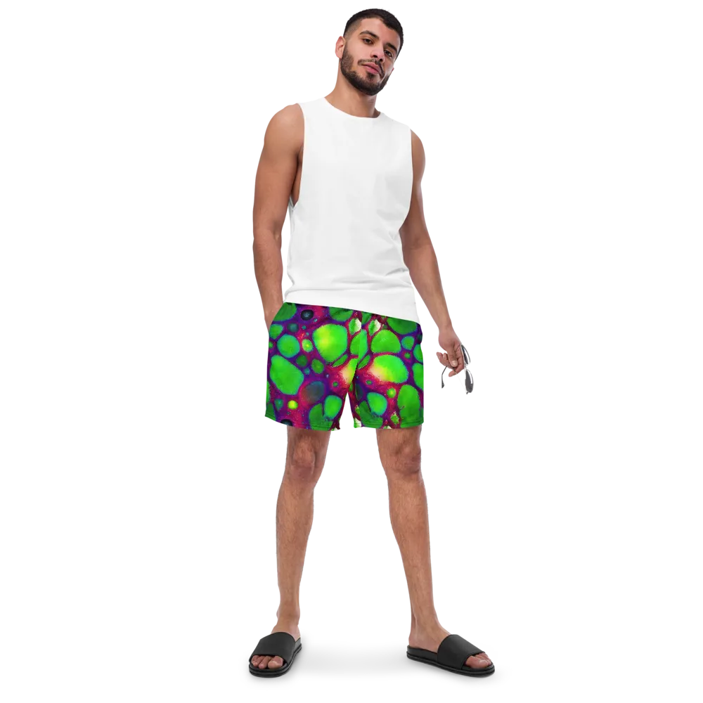 Elegant, Artstation, Matte Painting on Swim Trunks — Front