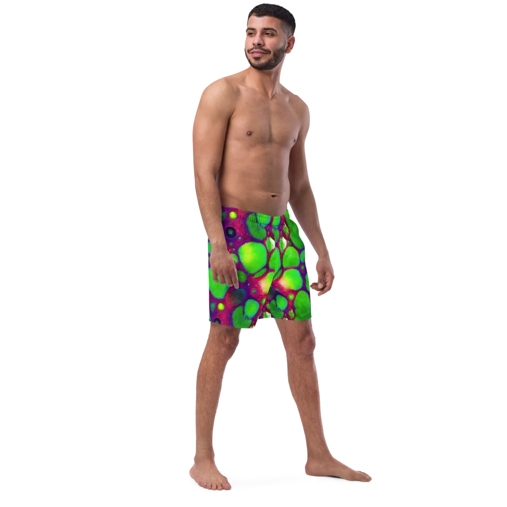 Elegant, Artstation, Matte Painting on Swim Trunks — Right Front