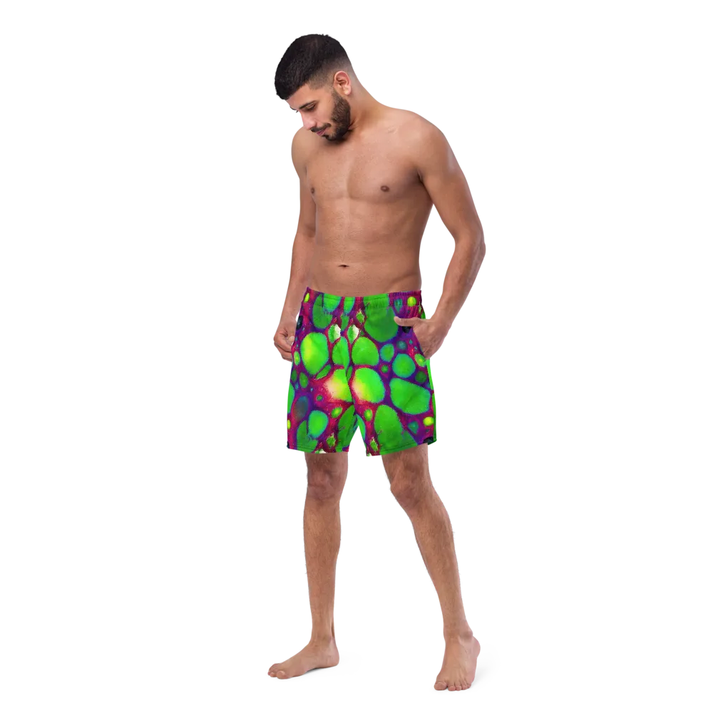 Elegant, Artstation, Matte Painting on Swim Trunks — Left Front