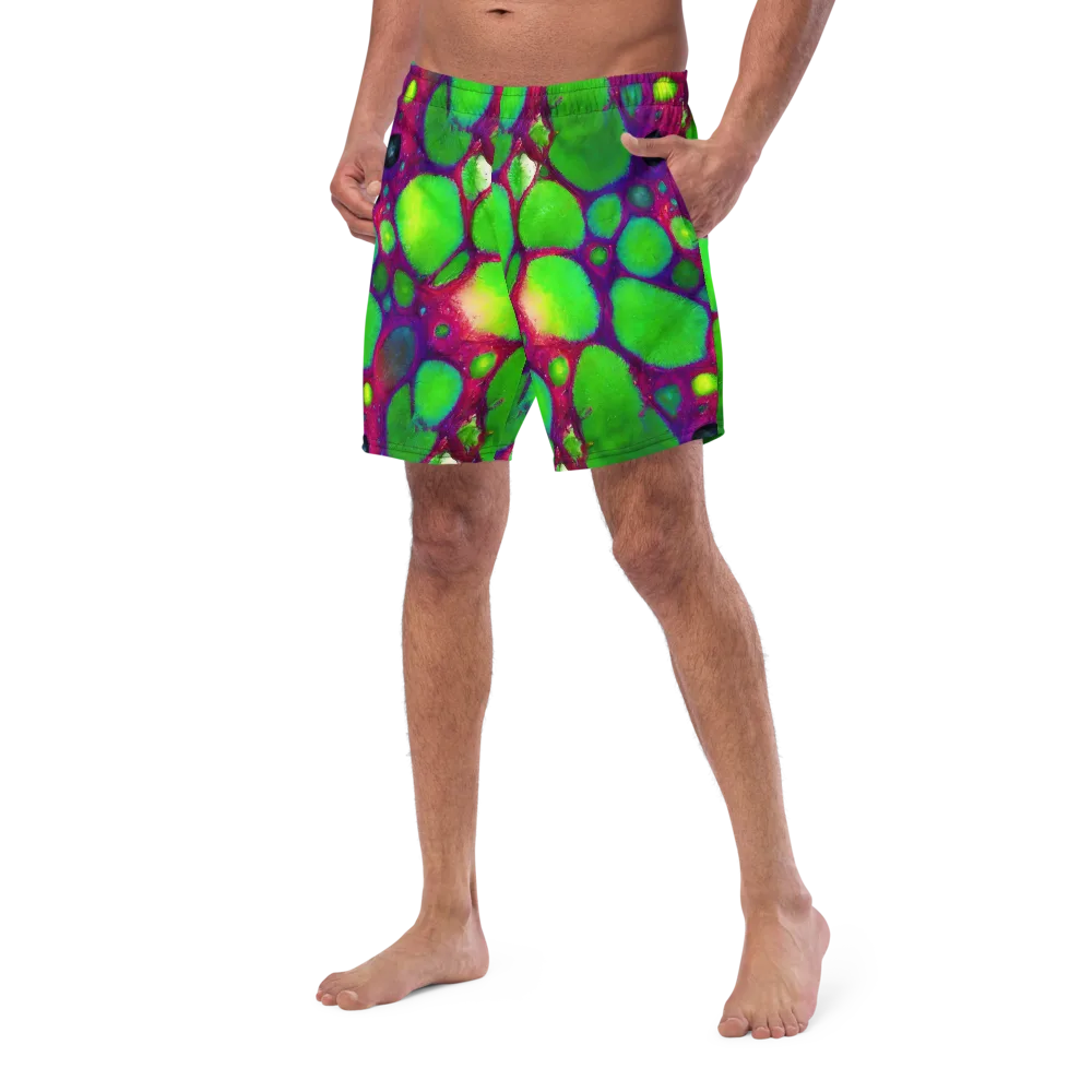 Elegant, Artstation, Matte Painting on Swim Trunks — Left Front