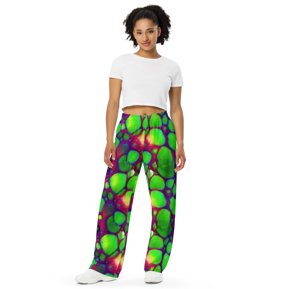 Elegant, Artstation, Matte Painting on Wide-Leg Pants — Front