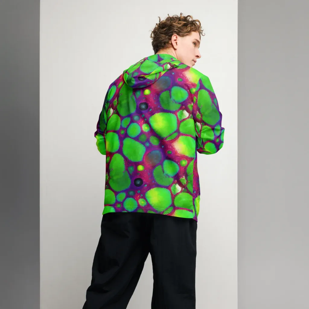 Elegant, Artstation, Matte Painting on Men's Windbreaker — Back