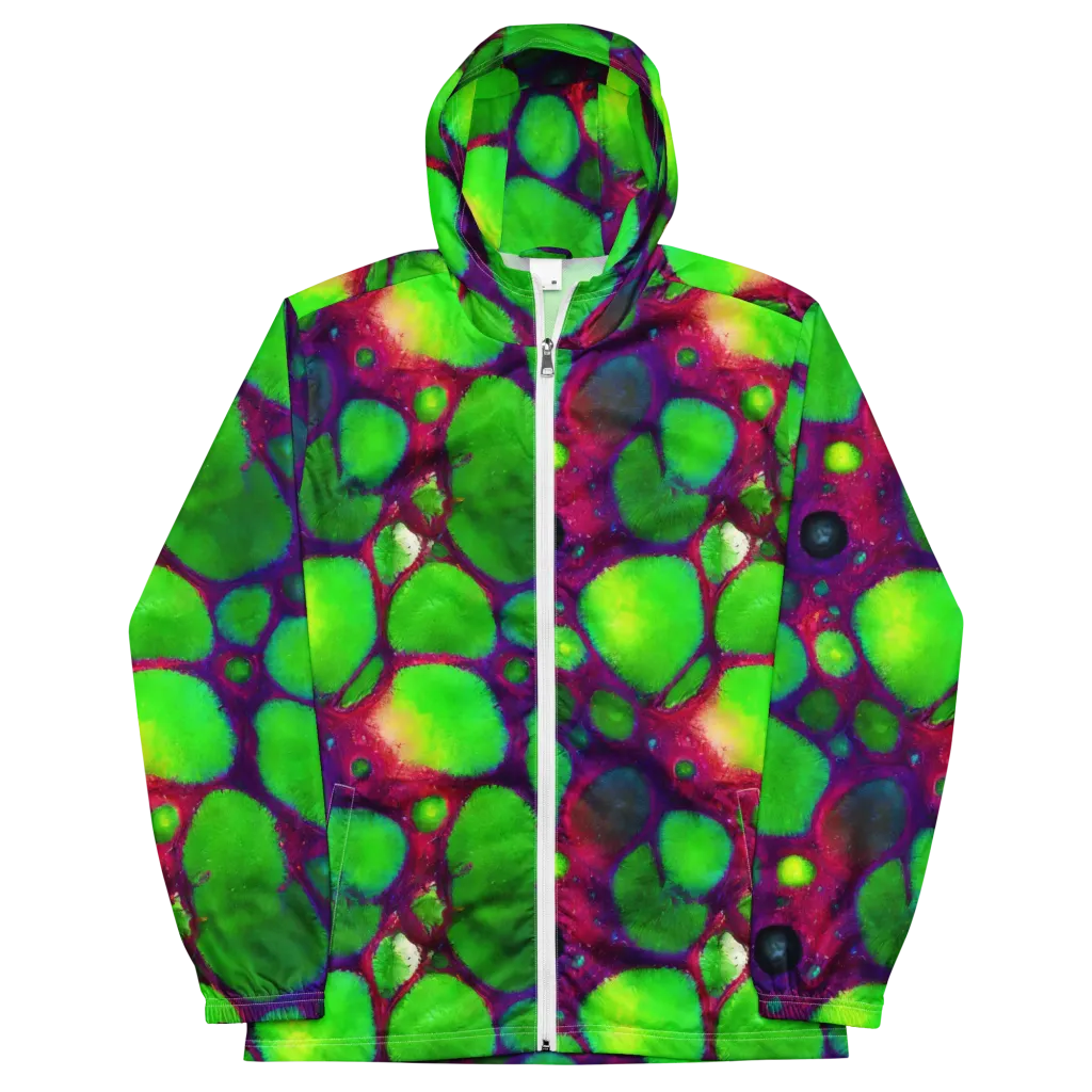 Elegant, Artstation, Matte Painting on Men's Windbreaker — Front