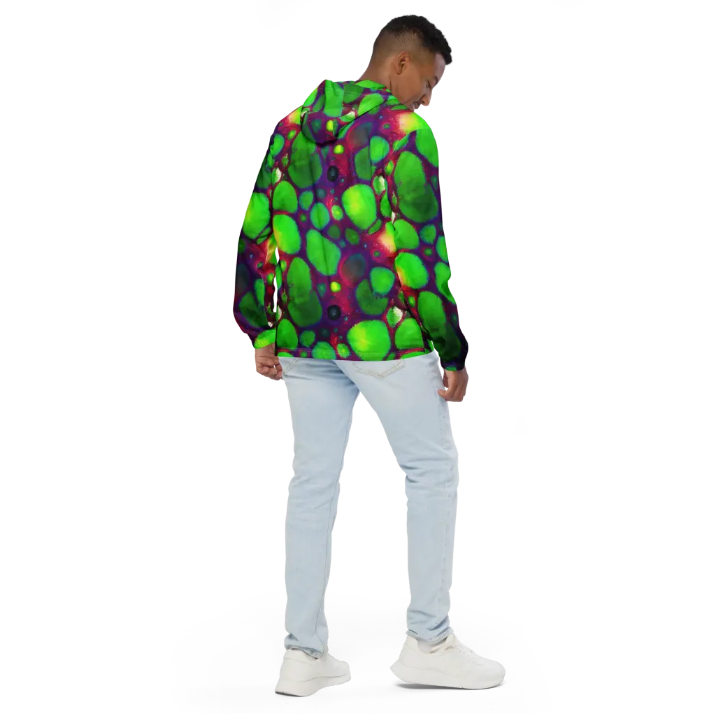 Elegant, Artstation, Matte Painting on Men's Windbreaker — Back