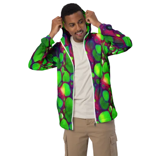 Elegant, Artstation, Matte Painting on a Men's Windbreaker