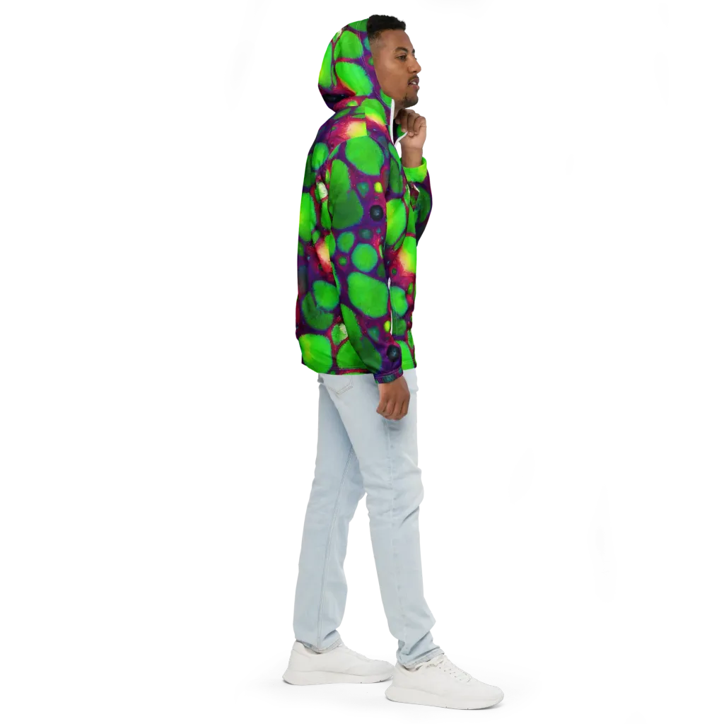 Elegant, Artstation, Matte Painting on Men's Windbreaker — Right