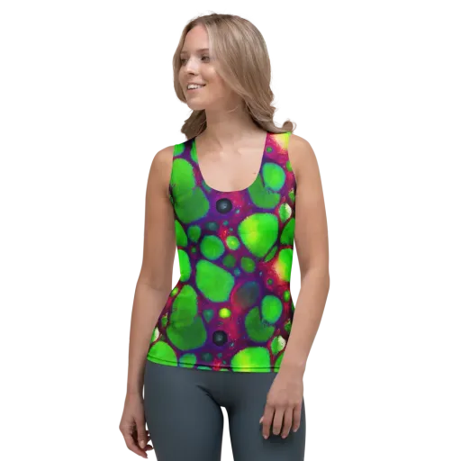 Elegant, Artstation, Matte Painting on a Women's Tank Top