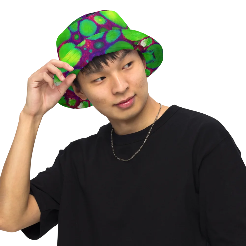 Elegant, Artstation, Matte Painting on Reversible Bucket Hat — Front Inside