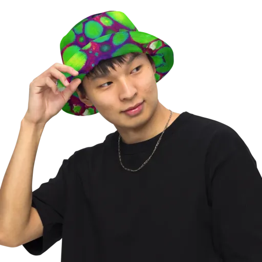 Elegant, Artstation, Matte Painting on a Reversible Bucket Hat