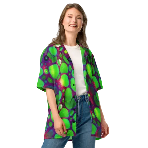 Elegant, Artstation, Matte Painting on a Button Shirt