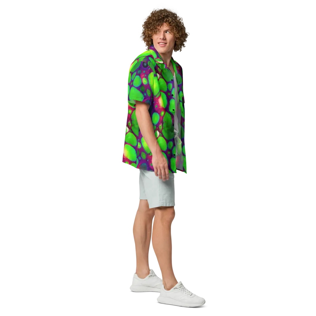 Elegant, Artstation, Matte Painting on Button Shirt — Right