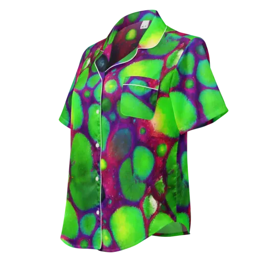 Elegant, Artstation, Matte Painting on a Women's Short Sleeve Pajama Top