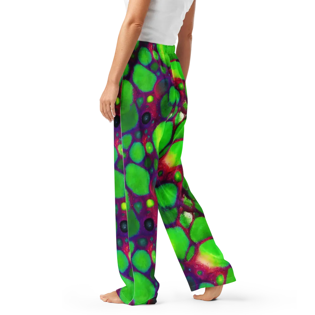 Elegant, Artstation, Matte Painting on Women's Pajama Pants — Left