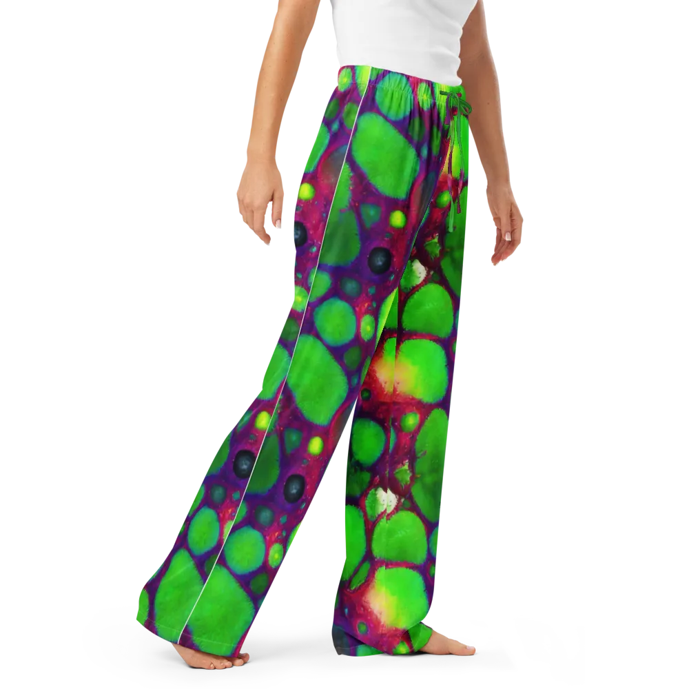 Elegant, Artstation, Matte Painting on Women's Pajama Pants — Right Front