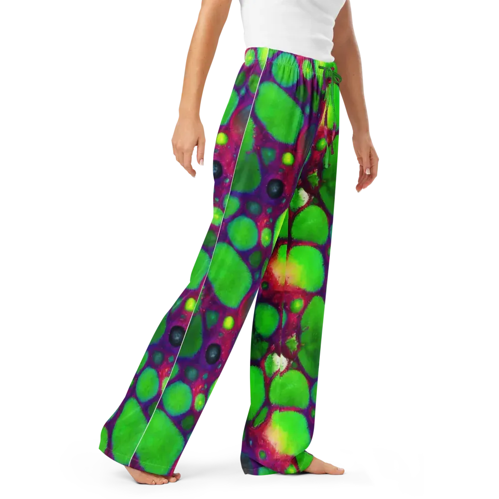 Elegant, Artstation, Matte Painting on Women's Pajama Pants — Right Front