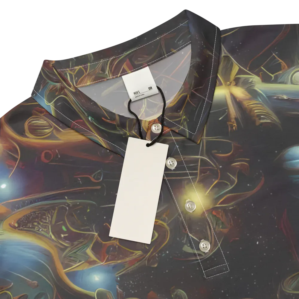 Galactic Swirl on Men's Slim Fit Polo Shirt — Product details