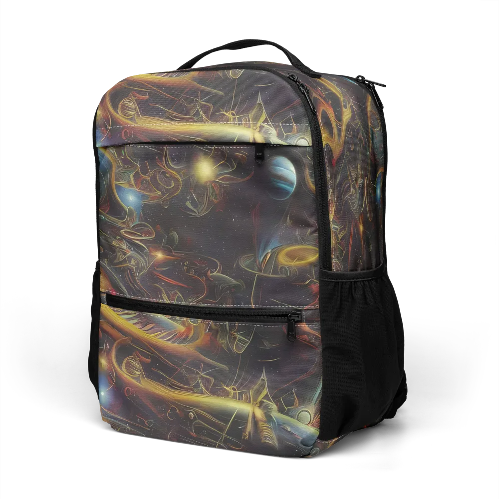 Galactic Swirl on Utility Backpack — Left Front